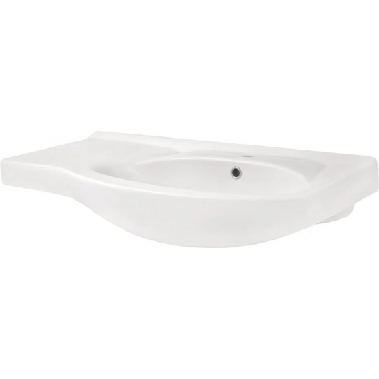 Тумба с раковиной STYLE LINE Эко Стандарт №25 82 белая, левая