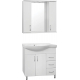 Тумба с раковиной STYLE LINE Эко Стандарт №25 82 белая, правая