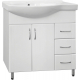 Тумба с раковиной STYLE LINE Эко Стандарт №25 82 белая, правая