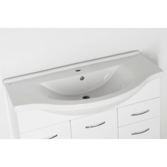 Тумба с раковиной STYLE LINE Эко Стандарт №26 100 белая