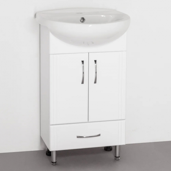 Тумба с раковиной STYLE LINE Эко Стандарт №9/1Б 50 белая