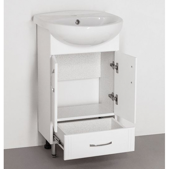 Тумба с раковиной STYLE LINE Эко Стандарт №9/1Б 50 белая