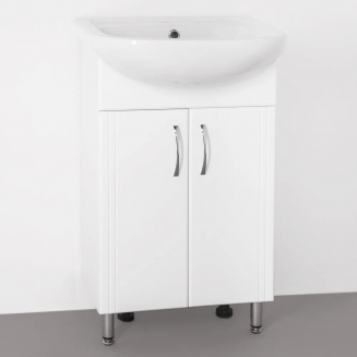 Тумба с раковиной STYLE LINE Эко Стандарт №9 50 белая