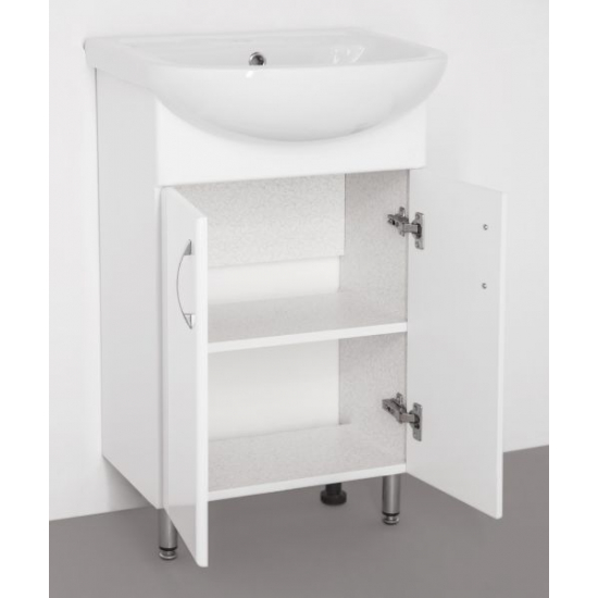 Тумба с раковиной STYLE LINE Эко Стандарт №9 50 белая