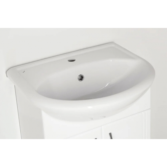 Тумба с раковиной STYLE LINE Эко Стандарт №9 55 белая