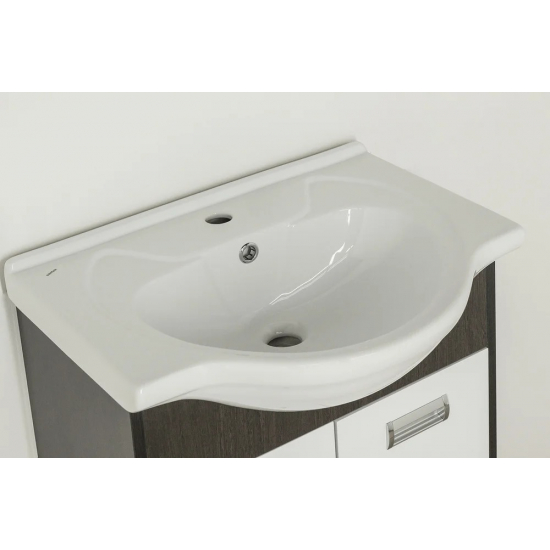 Тумба с раковиной STYLE LINE Эко Стиль W №9 60 белая, венге