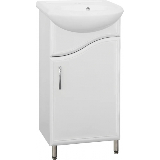 Тумба с раковиной STYLE LINE Эко Волна №2 45 белая