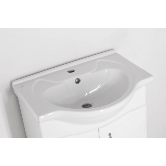 Тумба с раковиной STYLE LINE Эко Волна №9 60 белая