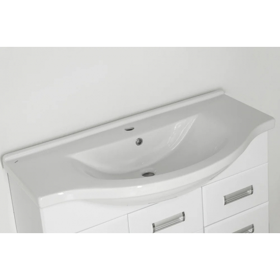 Тумба с раковиной STYLE LINE Ирис 100 белая