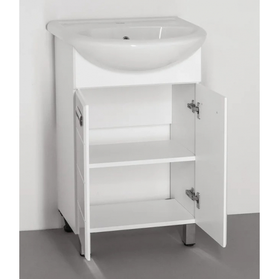 Тумба с раковиной STYLE LINE Ирис 55 белая