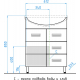 Тумба с раковиной STYLE LINE Ирис 65 белая