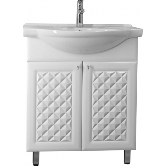 Тумба с раковиной STYLE LINE Канна 75 Люкс, белая