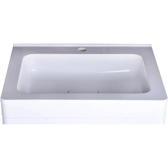 Тумба с раковиной STYLE LINE Каре 60 напольная, Люкс Plus, белая