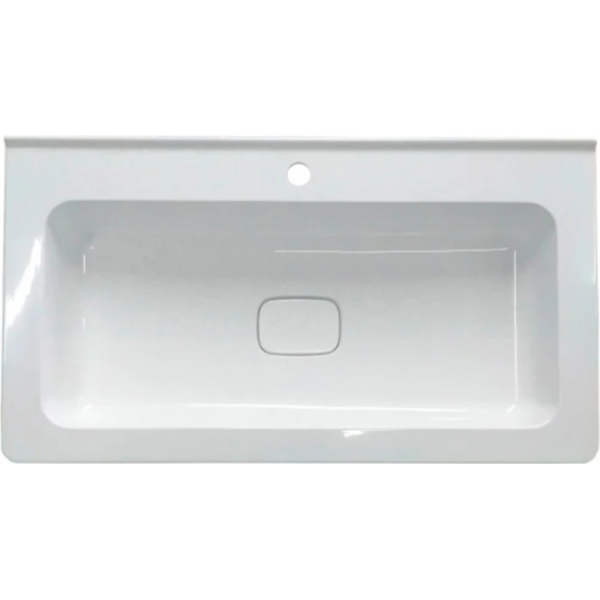 Тумба с раковиной STYLE LINE Каре 80 напольная, Люкс Plus, белая