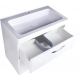 Тумба с раковиной STYLE LINE Каре 80 напольная, Люкс Plus, белая