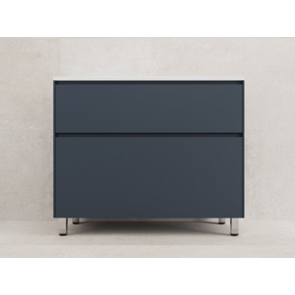 Тумба с раковиной STYLE LINE Лима 100 Plus графит, раковина Line 100