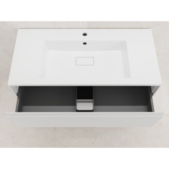 Тумба с раковиной STYLE LINE Лима 100 Plus, раковина Line 100