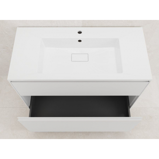 Тумба с раковиной STYLE LINE Лима 100 Plus, раковина Line 100