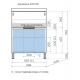 Тумба с раковиной STYLE LINE Матис 60 белый напольная, раковина Asti 60 серый шёлк