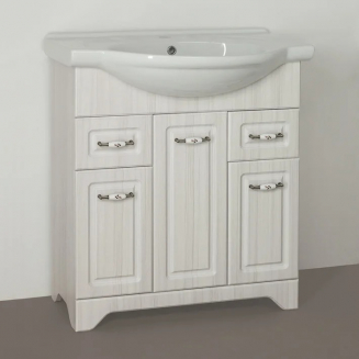 Тумба с раковиной STYLE LINE Олеандр-2 75 Люкс, рельеф пастель