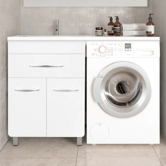 Тумба с раковиной STYLE LINE Валеро Люкс Plus, белая L