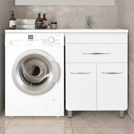 Тумба с раковиной STYLE LINE Валеро Люкс Plus, белая R