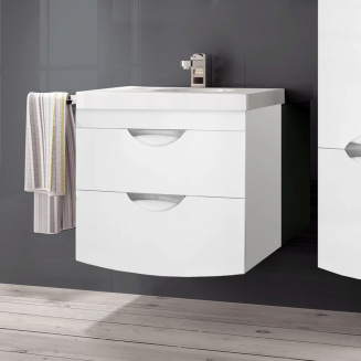Тумба с раковиной STYLE LINE Жасмин-2 60 Люкс Plus, белая