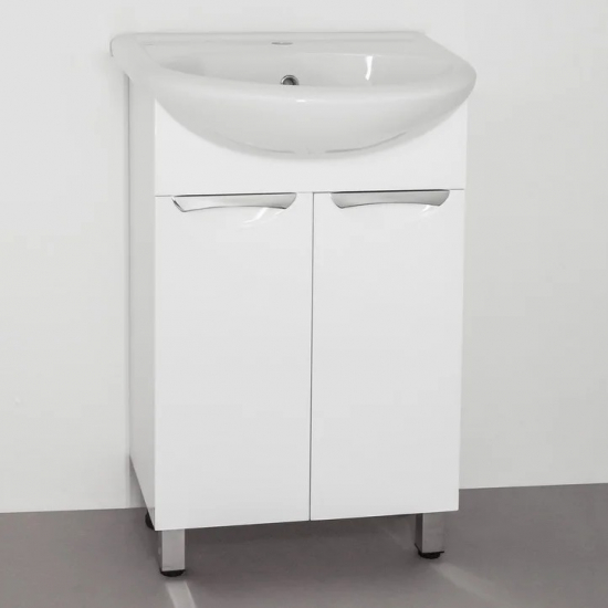 Тумба с раковиной STYLE LINE Жасмин 55 белая