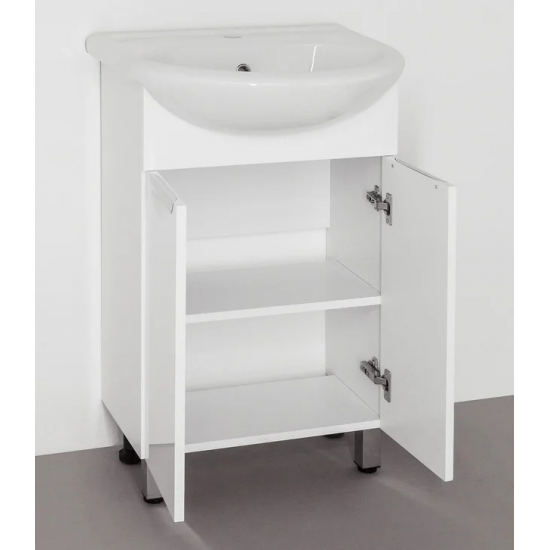 Тумба с раковиной STYLE LINE Жасмин 55 белая