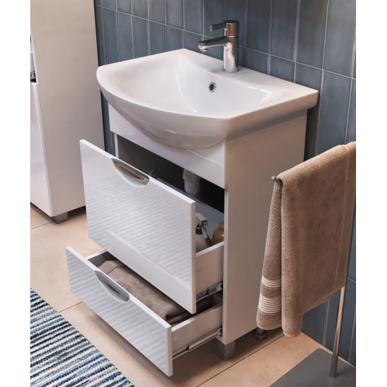 Тумба с раковиной VIGO Callao 60 2 ящика