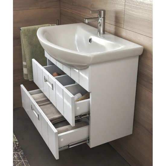 Тумба с раковиной VIGO Diana 70 подвесная, 2 ящика