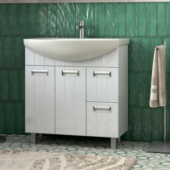 Тумба с раковиной VIGO Diana 80-2 раковина Балтика 80