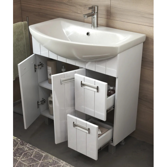 Тумба с раковиной VIGO Diana 80-2 раковина Балтика 80