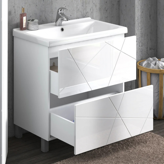 Тумба с раковиной VIGO Geometry 50 белая