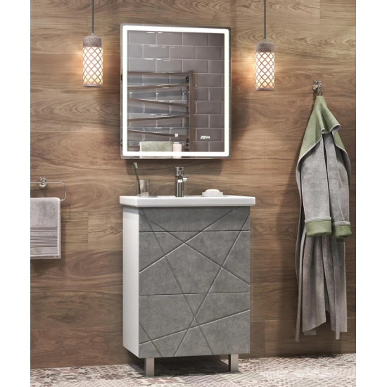 Тумба с раковиной VIGO Geometry 50 бетон