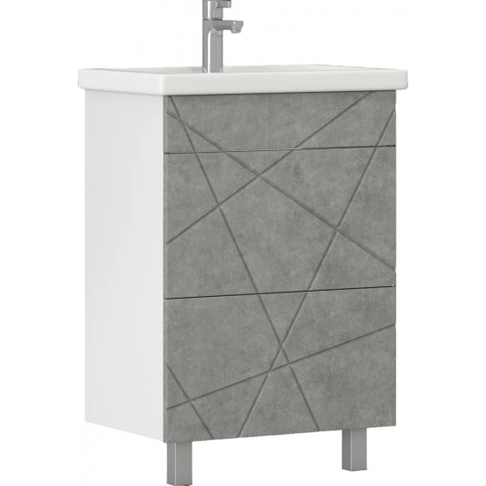 Тумба с раковиной VIGO Geometry 50 бетон