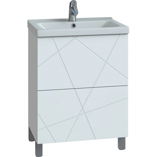 Тумба с раковиной VIGO Geometry 60 белая