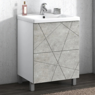 Тумба с раковиной VIGO Geometry 60 бетон