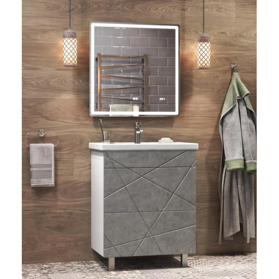 Тумба с раковиной VIGO Geometry 60 бетон