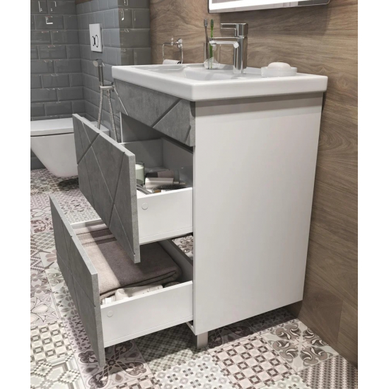 Тумба с раковиной VIGO Geometry 60 бетон