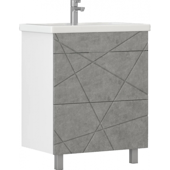 Тумба с раковиной VIGO Geometry 60 бетон