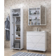 Тумба с раковиной VIGO Geometry 70 белая, раковина Фостер 70