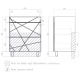 Тумба с раковиной VIGO Geometry 70 белая, раковина Фостер 70