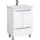Тумба с раковиной VIGO Grani 60 напольная, 2 дверцы, 1 ящик, белая