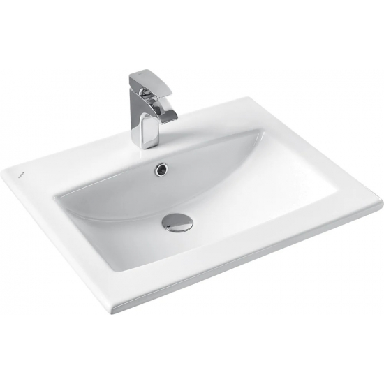 Тумба с раковиной VIGO Grani 60 напольная, 2 дверцы, белая