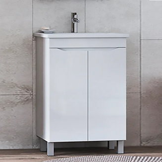 Тумба с раковиной VIGO Grani 60 напольная, 2 дверцы, белая