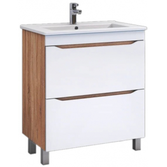 Тумба с раковиной VIGO Grani 60 напольная, 2 ящика, дуб сонома