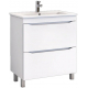Тумба с раковиной VIGO Grani 75 напольная, 2 ящика, белая