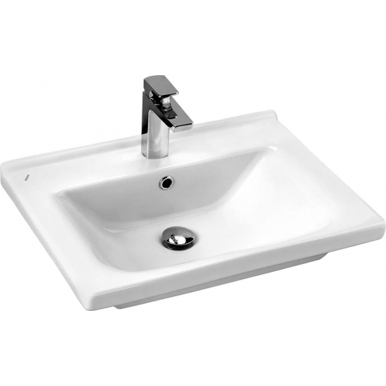 Тумба с раковиной VIGO Nova 70 2 ящика + Раковина Santek Миранда 70