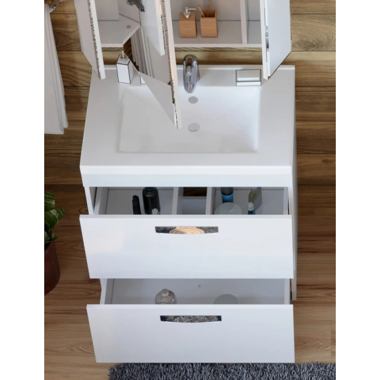 Тумба с раковиной VIGO Plaza 70 2 ящика